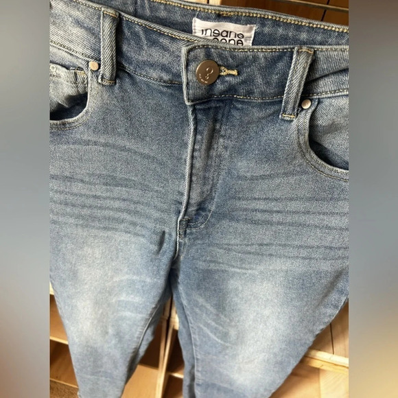 Insane Gene Straight Crop Raw Hem Jeans - Picture 5 of 12